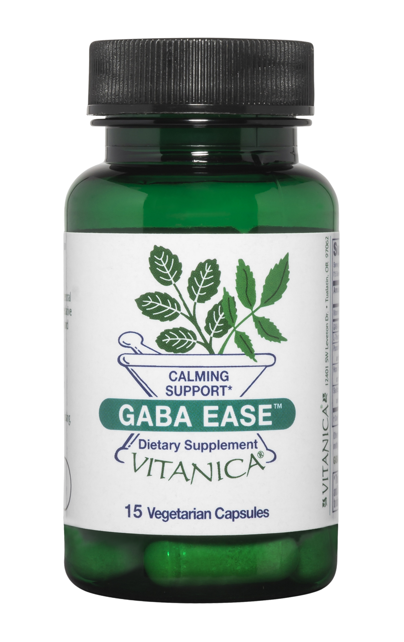 GABA Ease ™ Calming Support 15 & 60 capsules VitanicaPro Women's Natural Supplements for
