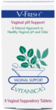 V-Fresh ™ <span class="sub"> ~ Vaginal pH Support Suppositories ~ 6 Suppository Tablets</span>
