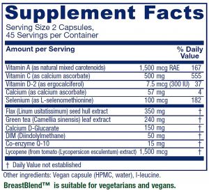 supplement facts label image