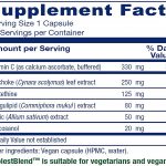 supplement facts label image