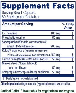 supplement facts label image