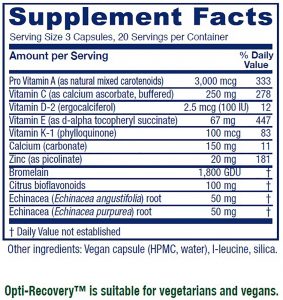 supplement facts label image