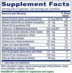 supplement facts label details