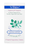 V-Fresh ™ <span class="sub"> ~ Vaginal pH Support Suppositories ~ 6 Suppository Tablets</span>