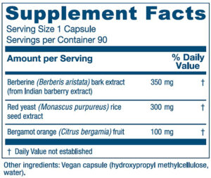 supplement facts label image
