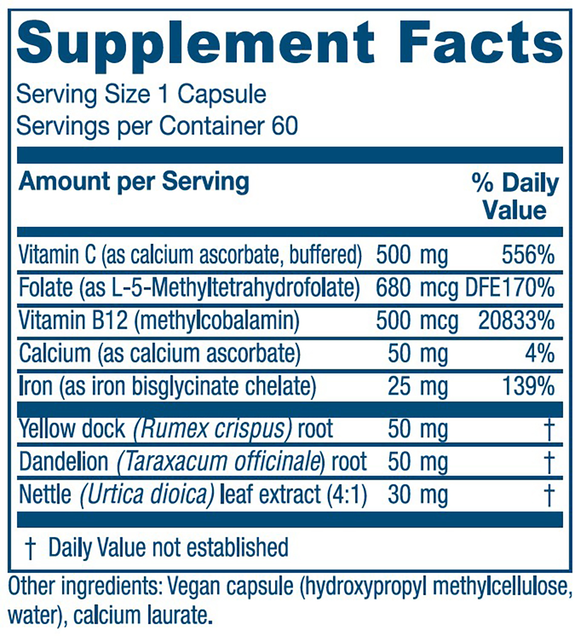 Iron Extra™ ~ Enhanced Iron Absorption ~ 60 capsules - Image 3