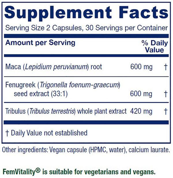FemVitality™ ~ Libido Support ~ 60 capsules - Image 3