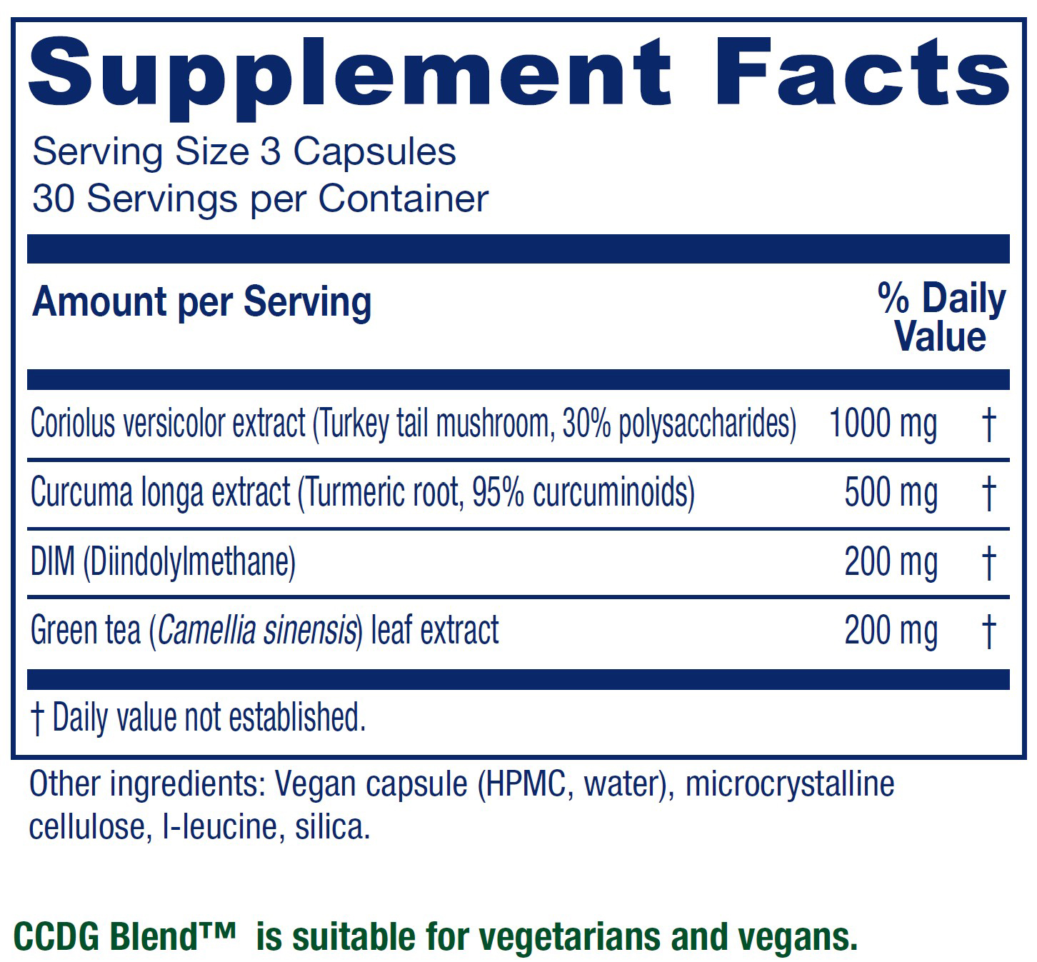 CCDG Blend™ ~ Immune System Support ~ 90 capsules – VitanicaPro ...