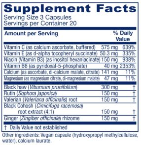supplement facts panel image