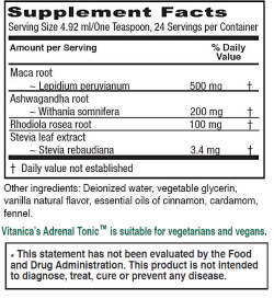 Adrenal Tonic Label