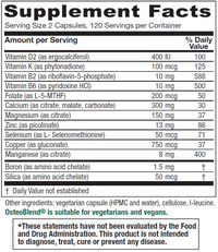 OsteoBlend Bone Support Label